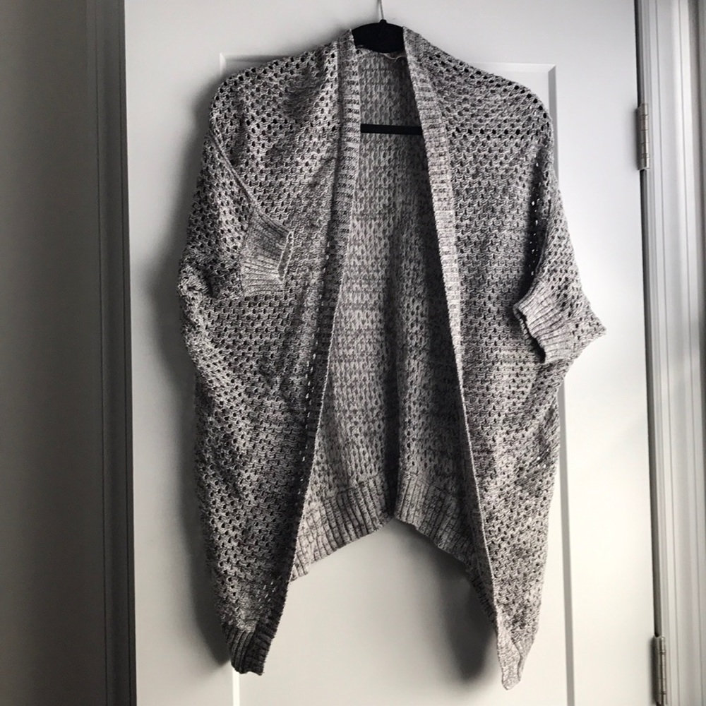 Rebecca Taylor cotton short sleeve knit cardigan